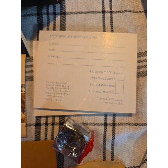 Vintage Polaroid Countdown 90 Automatic Land Camera External Flash and Case - Picture 5 of 14